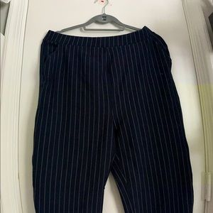 Navy blue straight pants